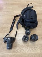 Canon EOS 600D Set gebraucht, mit 4 Objektiven und Tasche